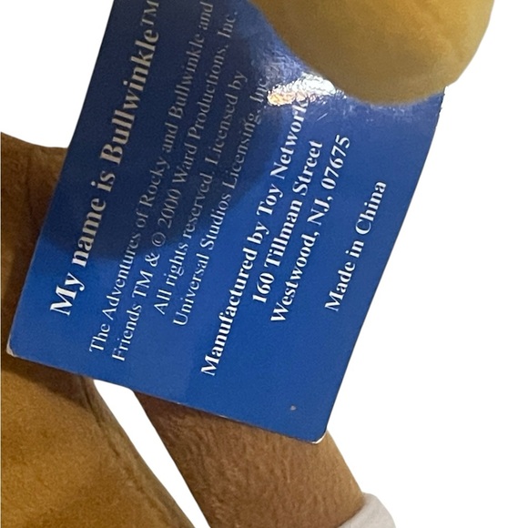 Rocky and Bullwinkle Nell Fenwick and Bullwinkle Small Plush Figure Lot Of 2 - Picture 3 of 14